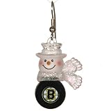 Boston Bruins Set of 1" Snowman Baseball Earrings - NHL Hockey