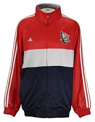 New Jersey Nets NBA Warm Up Track Jacket Red White Navy