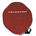 Telestar 45 cm Aluminium Offset-Spiegel inkl. Alu Rapid Halterung ziegelrot