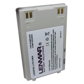 Lenmar LISGP90 Lithium-ion Camcorder Battery Equivelent to the Samsung VP-M110 Battery