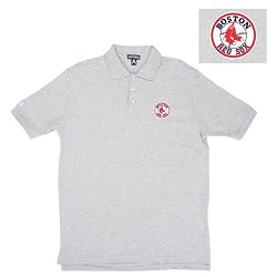 Boston Red Sox MLB "Classic Pique" Polo Shirt (Heather)