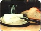 LAMPS BEAUTIFUL Fine Art Glass Cutting Board--Brie and Bread--Excellent customer service--see our feedback.