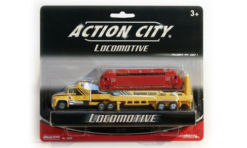 Childrens Toyshop  Toys : Action City 18290 - Train Transporter Express Loco