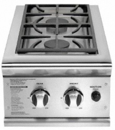 Double Built-In Liquid Propane Gas Side Burners: Stainless