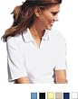 Outer Banks - Ladies' Active Pinpoint Johnny Collar Pique with Striped Trim (5227)