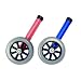 5" Non-Swivel Wheels - Non-Swivel - Blue Color - Pair