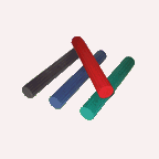 Cando Twist-n-Bend Flexible Hand Exercise Bars - Color-coded - 6-resistances