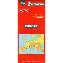 Michelin Europe 1 : 3 000 000. Stra�enkarte. Tourismus, Stra�en, Relief. Mit touristischen Hinweisen (Michelin Map, 970)