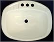 17" X 20" Plastic Lavatory Sink White