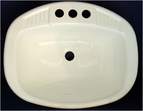 15.5 x 19.5 Plastic Sink White