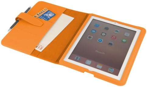 MACOON case shell iPad 4, 3 &amp; 2 'College' multifunctional protective case with sleep wake-up und stylus pen, color: orange