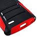 LG G3 VIGOR Case Cover (not for G3) 3-items Bundle-HERCULES Dual- Layer Hard/Gel Hybrid Kickstand Armor Case w/ Holster (Black/Red)+ICE-CLEAR(TM) Screen Protector Shield(Ultra Clear)+Touch Screen Stylus