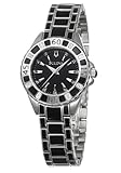 Bulova Women's 98R129 Diamond Accented Case Bracelet Black Dial Watch