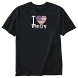 T-Shirt Black " I Love Berlin " New Hampshire Usa City