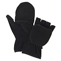 Merona&reg; Flip Top Microfleece Gloves - Black