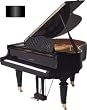 5' Victorian Grand Piano (Ebony Polish)