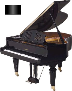 5' Victorian Grand Piano (Ebony Polish)