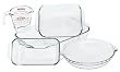 Pyrex Bakeware 5-Piece Baking Dish Set, Clear