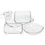 Pyrex Bakeware 5-Piece Baking Dish Set, Clear
