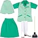 清掃員服set グリーン×黄緑