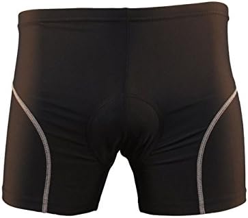 Stepful Mens Bicycle Shorts Padded Extra Endura Liner Underwear Black