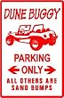 DUNE BUGGY PARKING off road street racer sign