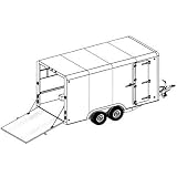Covered Cargo Tandem Axle Trailer Blueprints