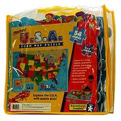 54 Piece USA Foam Map Puzzle