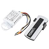 uxcell 12V 3 継目 3 チャンネル 7-ワイヤ 50W 40M 無線 RC 制御　ランプスイッチ