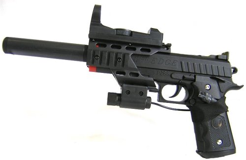 Tactical Airsoft Pistol with Laser Site