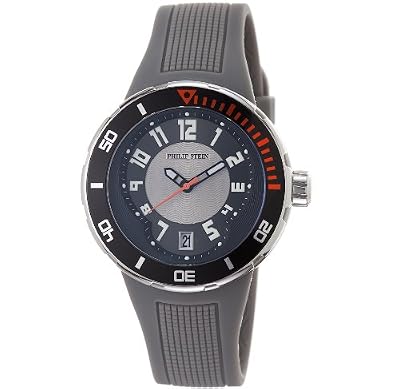 Philip Stein Men's 34-BGR-RGR Extreme Grey Rubber Strap Watch by Philip Stein