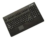 Adesso Rackmount Black USB Keyboard with Glidepoint Touchpad