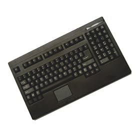 Adesso Rackmount Black PS/2 Keyboard with Glidepoint Touchpad