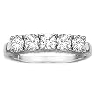 14K White Gold 1/2 ct. Diamond Bridal Wedding Band