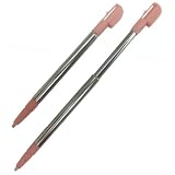 Review icklefrog STYLUS_DSL_EX_PI / Pack of 2 icklefrog Extendable Metal Stylus with Pink Tips for Nintendo DS Lite