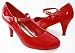 RED Patent Maryjane Shoes Snow White Rockabilly Women's