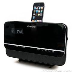 Moderne Musikanlage mit CD/MP3 USB SD iPod/iPhone Docking Station + integrierter Subwoofer EuroLine DMC-1033