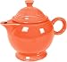 Homer Laughlin China Fiesta Persimmon Teapot 44 Oz.