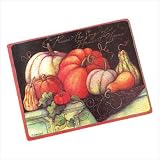 Fall Harvest Bounty Glass Home Kitchen Cutting Board by 