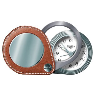 Dakota Etched Travel Alarm - Tan One Size