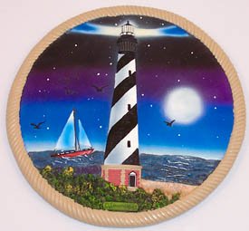 LIGHTHOUSE Light House Nautical Garden STEPPING STONE or PLAQUE Gift