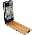 mumbi Premium Ledertasche Flip Case f�r iPhone 4S 4