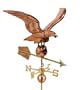 41" Grand Luxury Polished Copper Eagle Weathervane