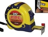 25-foot Tape Measure for Pipes, Conduit, Panels, Siding, Sheet Metal