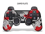 Protective Skin for Playstation 3 Remote Controller - Camoplate Red