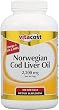 Vitacost Norwegian Cod Liver Oil -- 2200 mg per serving - 300 Softgels
