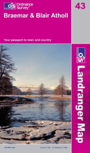 Braemar and Blair Atholl (OS Landranger Map)