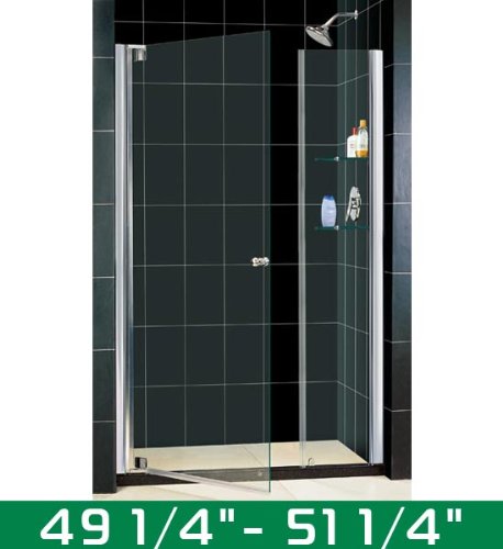 DreamLine SHDR-4149728-01 Elegance 49 1/4 - 51 1/4 Shower Door, Chrome
