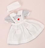 FRILLY LILY VINTAGE STYLE NURSES OUTFIT FOR MEDIUM DOLLS AND BEARS 18-20 INS [ 45-50 CM]OUTFIT ONLY