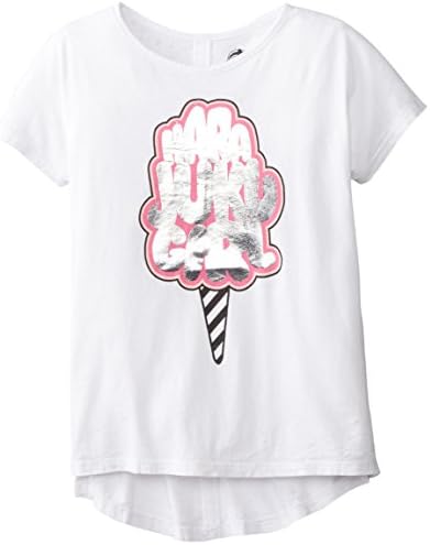 Harajuku Girls Big Girls' Ice Cream T-Shirt, White, Large